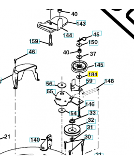 Rondelle 819131410. Pièce de rechange Husqvarna