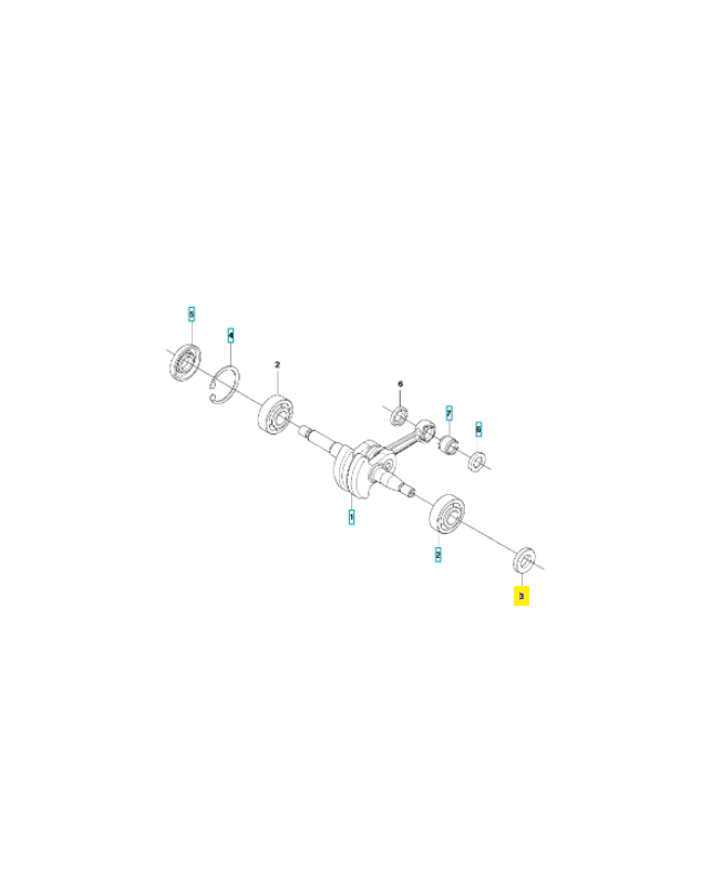 Joint 522639101. Pièce de rechange Husqvarna