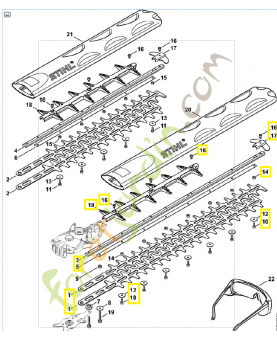 Barre de coupe cpl 620mm 4851-710-5904. Pièce de rechange Sithl / Vicking