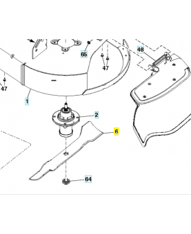 Couteau 592769702. Pièce détachée Husqvarna