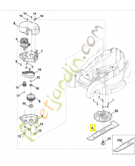 Lame ma 339-339c 6320-702-0130. Pièce de rechange Sithl / Vicking