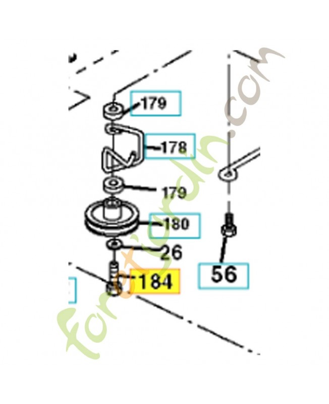 Vis 596564005. Pièce de rechange Husqvarna 