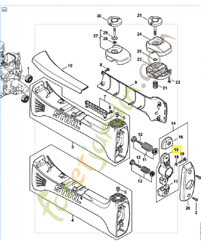 Support 4148-792-1000. Pièce de rechange Sithl / Vicking