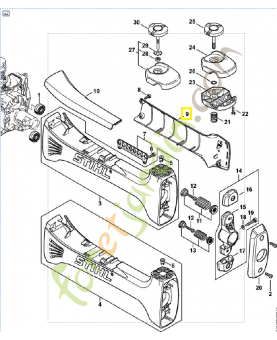 Pièce de protection 4148-791-4300. Pièce de rechange Sithl / Vicking