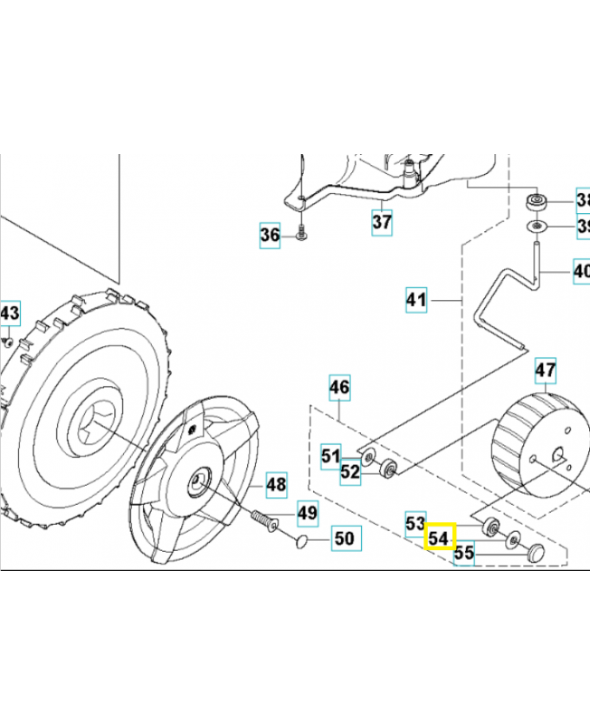 Rondelle 535087803. Pièce de rechange Husqvarna