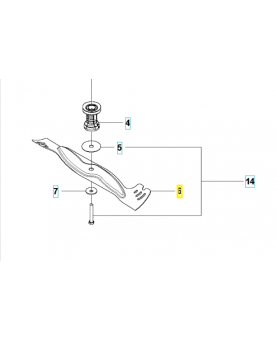 lame 579797210. Pièce détachée Husqvarna