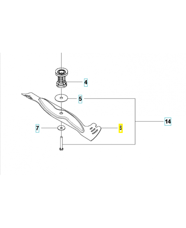 lame 579797210. Pièce détachée Husqvarna