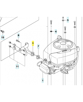tube 535500601. Pièce de rechange Husqvarna