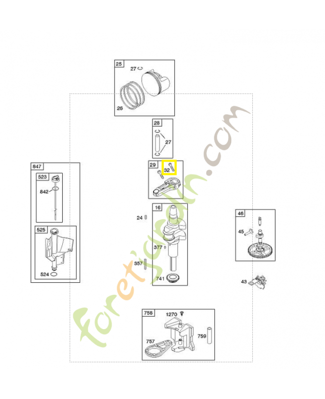 791118 Boulon de bielle Briggs & Stratton
