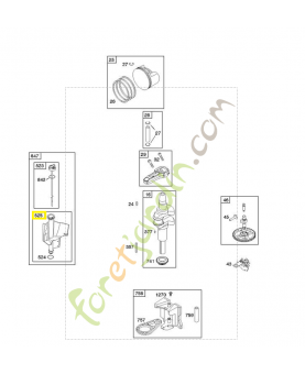 697184 Tube de jauge à huile Briggs & Stratton  0003-000-1532