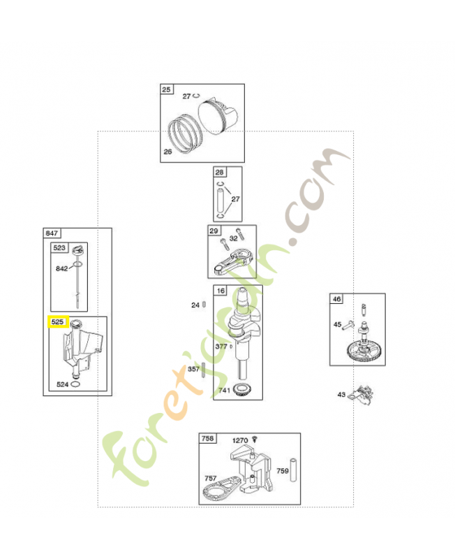 697184 Tube de jauge à huile Briggs & Stratton 0003-000-1532 697184 Tube de jauge à huile Briggs & Stratton 0003-000-1532