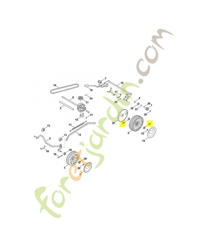 Roulement rainure a billes 9503-003-5297. Pièce de rechange Sithl / Vick