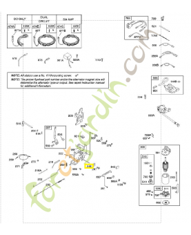 691024 Bride emboitage 0003-000-0660. Pièce de rechange pour moteur thermique Briggs et Straton