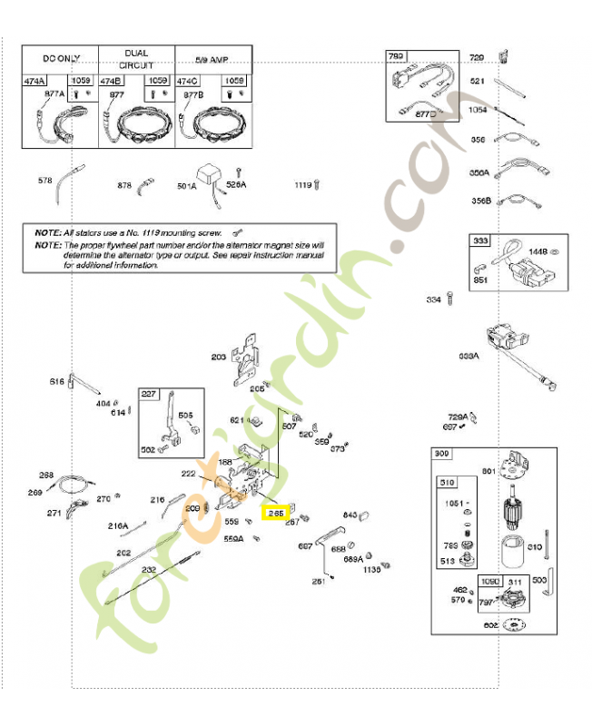 691024 Bride emboitage 0003-000-0660. Pièce de rechange pour moteur thermique Briggs et Straton