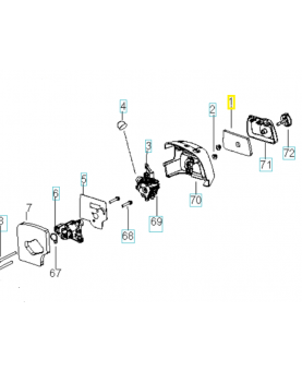 Filtre à air 578156401. Pièce de rechange Husqvarna