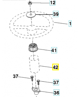 Capuchon 532441425. Pièce de rechange Husqvarna