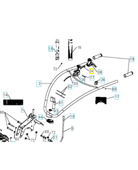 câble embrayage 587996001. Pièce de rechange Husqvarna