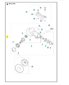 Tête de débroussailleuse 544216401. Pièce de rechange Husqvarna