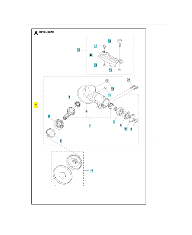 Tête de débroussailleuse 544216401. Pièce de rechange Husqvarna
