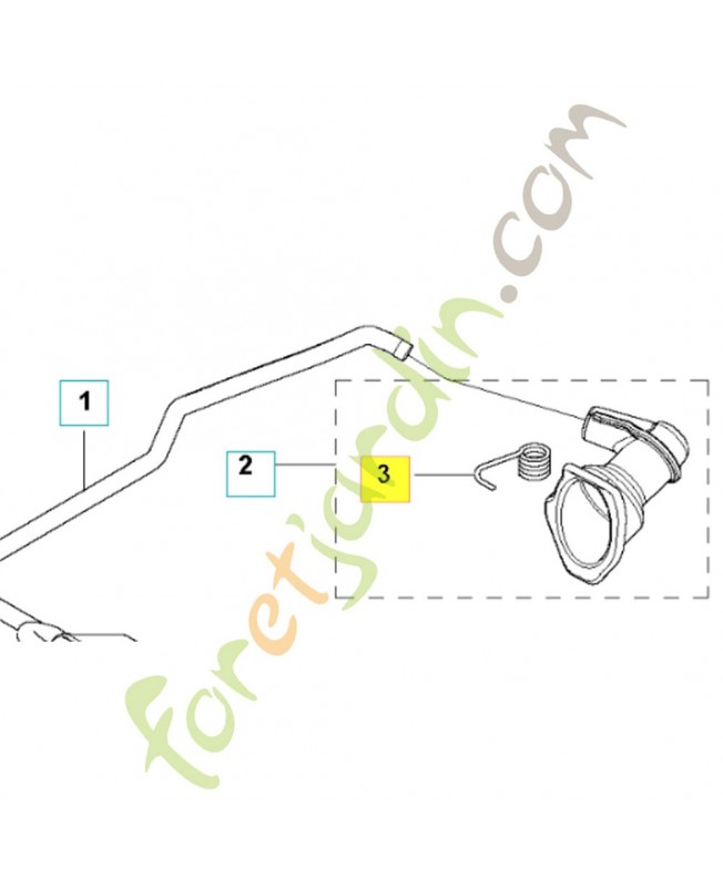 Ressort de contact 501485601 husqvarna Ressort de contact 501485601 husqvarna
