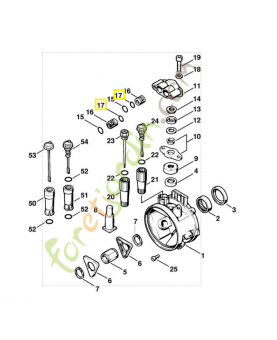 Joint torique 9645-945-1320. Pièce de rechange Sithl / Vicking