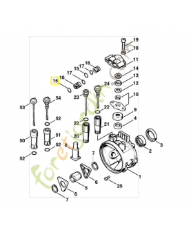 Joint torique 17x1,5 9645-945-7586. Pièce de rechange Sithl / Vickin