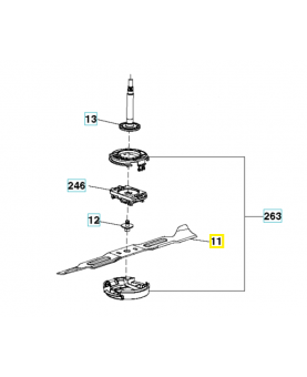 lame 581043901. Pièce de rechange Husqvarna