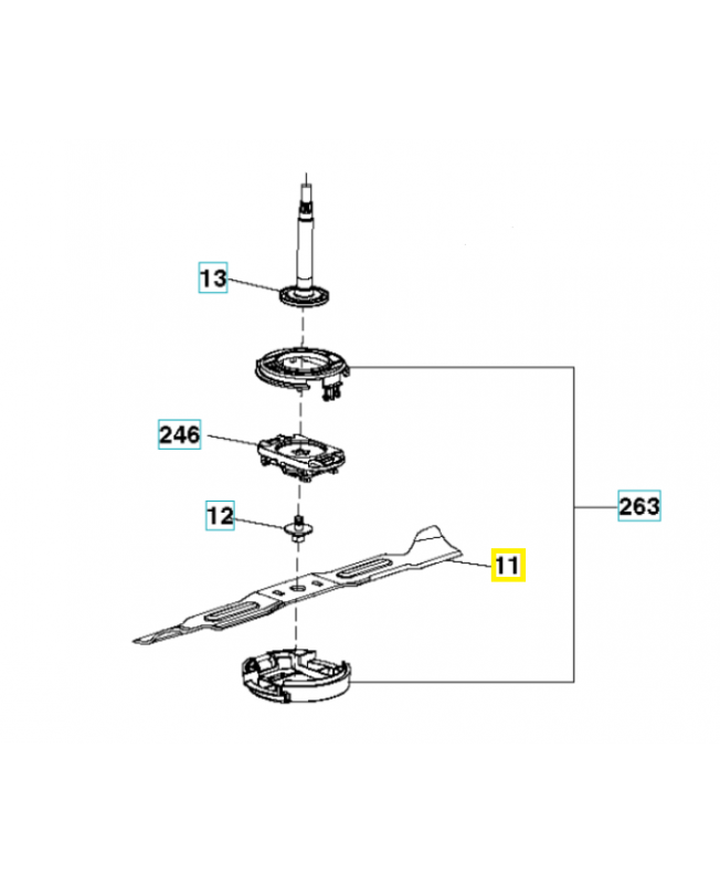 lame 581043901. Pièce de rechange Husqvarna