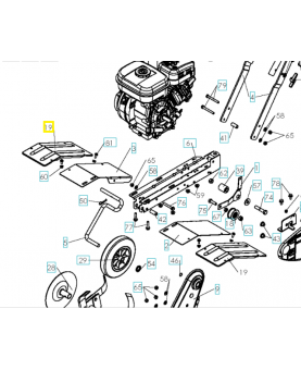 Protecteur 577452701. Pièce de rechange Husqvarna