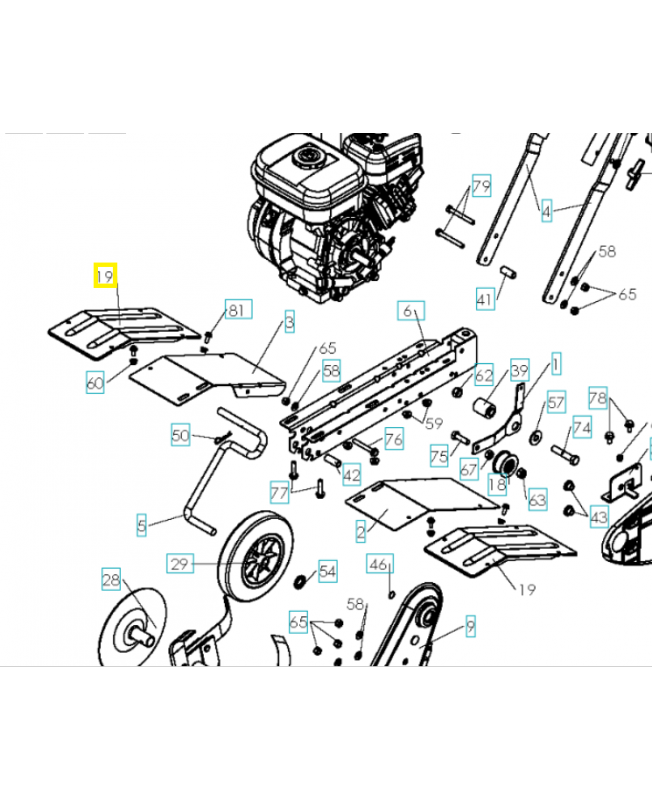 Protecteur 577452701. Pièce de rechange Husqvarna Protecteur 577452701. Pièce de rechange Husqvarna