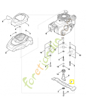 Lame 48 cm 6364-702-0100. Pièce détachée Stihl / Vicking