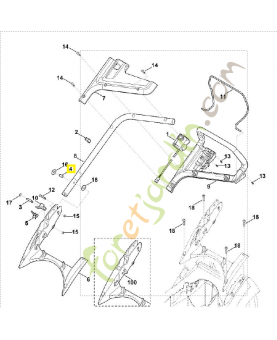 Douille 6338-703-3800. Pièce de rechange Sithl / Vicking