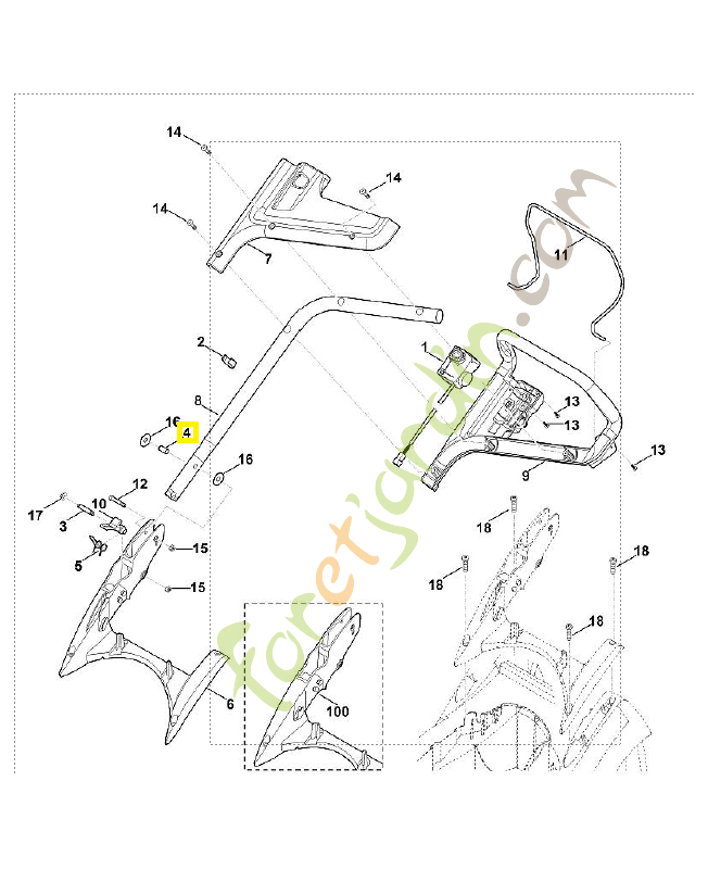 Douille 6338-703-3800. Pièce de rechange Sithl / Vicking
