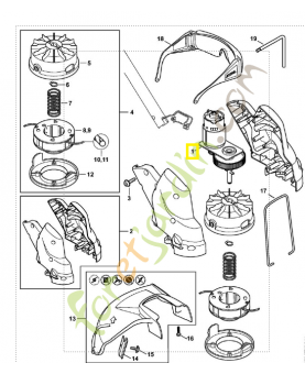 Moteur electrique 4522-600-0201. Pièce détachée Stihl