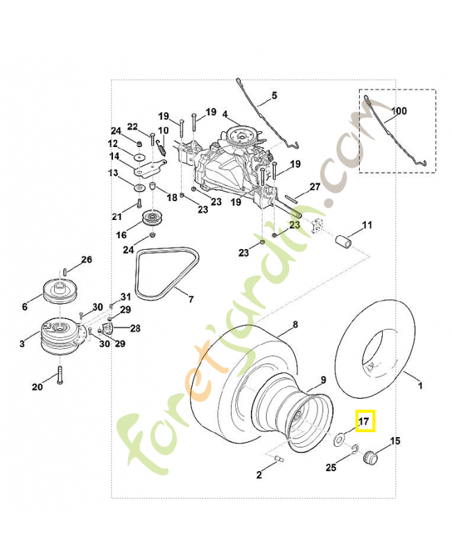 Rondelle 4,2 6170-763-0910. Pièce de rechange Sithl / Vicking