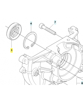 Joint 506612901. Pièce de rechange Husqvarna