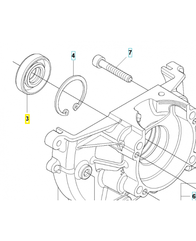 Joint 506612901. Pièce de rechange Husqvarna Joint 506612901. Pièce de rechange Husqvarna