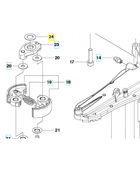 Rondelle 506614201. Pièce de rechange Husqvarna