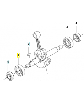 Roulement husqvarna 506610301. Pièce détachée Husqvarna