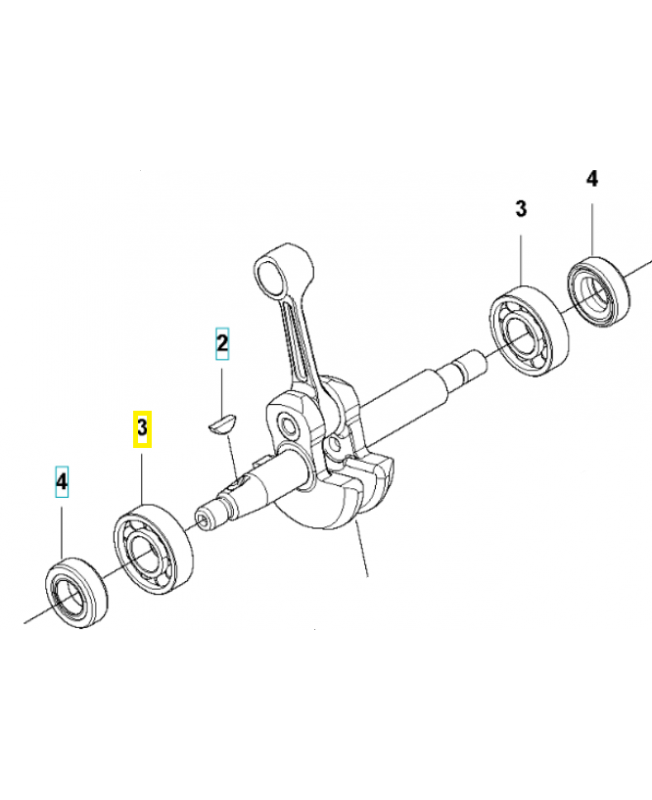 Roulement husqvarna 506610301. Pièce détachée Husqvarna