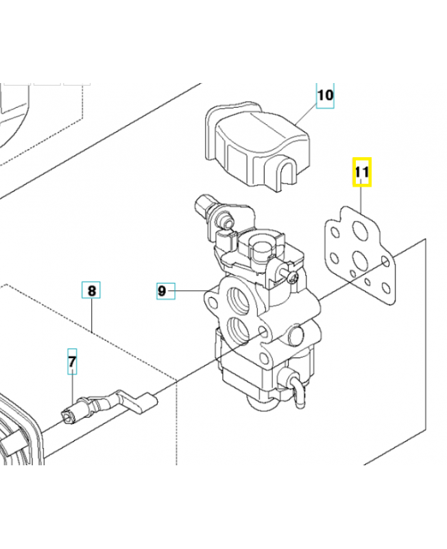 Joint 521755001. Pièce de rechange Husqvarna