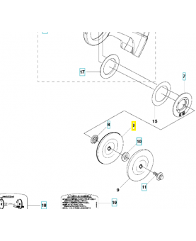 Rondelle 506070904- Pièce détachée Husqvarna