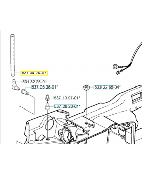 Tuyau 537042407. Pièce de rechange Husqvarna
