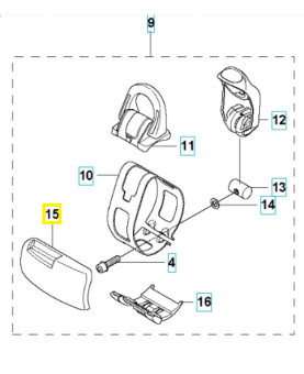 Protection 544250701. Pièce de rechange Husqvarna
