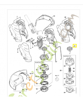 Arbre de sortie 4816-640-2400. Pièce de rechange Sithl / Vicking