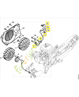 Module d'allumage 4238-400-1307. Pièce détachée Stihl / Vicking