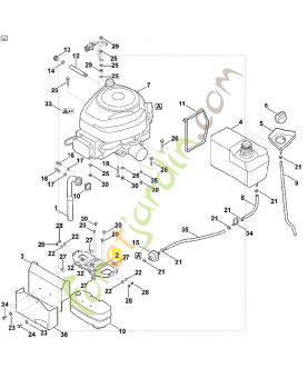 Tôle de protection 6170-146-7300. Pièce de rechange Sithl / Vicking