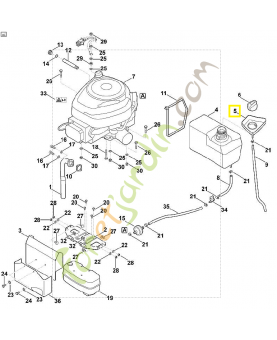 Prot.contre risque debordement 6170-352-4010. Pièce détachée Stihl / Vicking