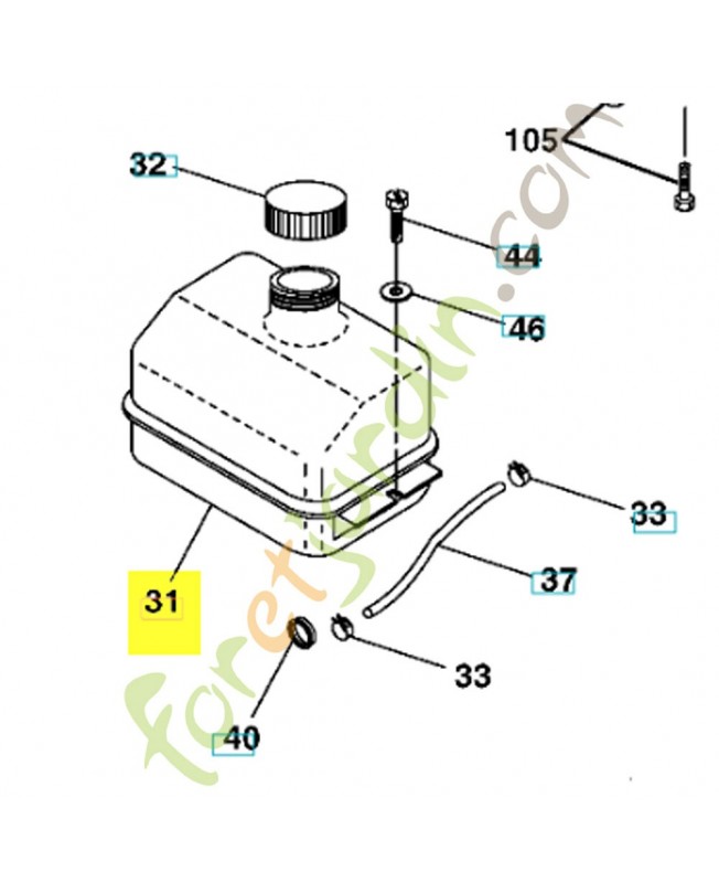 Réservoir de carburant 532184900 Réservoir de carburant 532184900