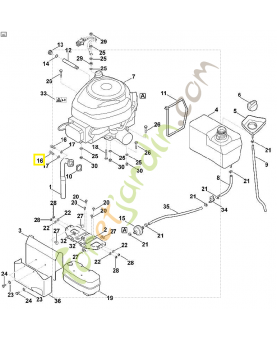 Vis cylindrique 9045-319-1795. Pièce détachée Stihl / Vicking